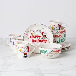 Lenox Heritage Lenox Heritage Snoopy Christmas 12-Piece Dessert Set