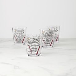 Lenox Heritage Lenox Heritage Make Merry Double Old Fashion Glasses, Set of 4