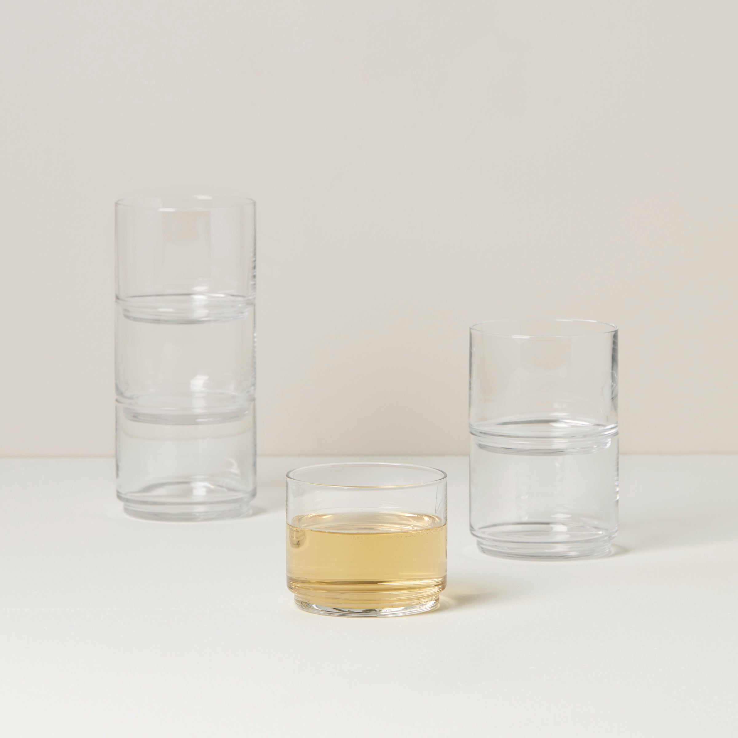 Lenox Heritage Lenox Heritage Tuscany Classics Stackable Clear Short Glasses, Set of 6 - Image 2