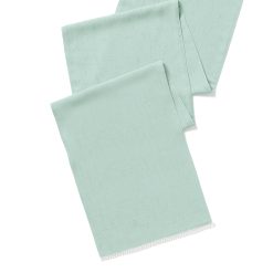 Alternative view of Lenox Heritage Lenox Heritage French Perle Solid Ice Blue 14x90 Table Runner