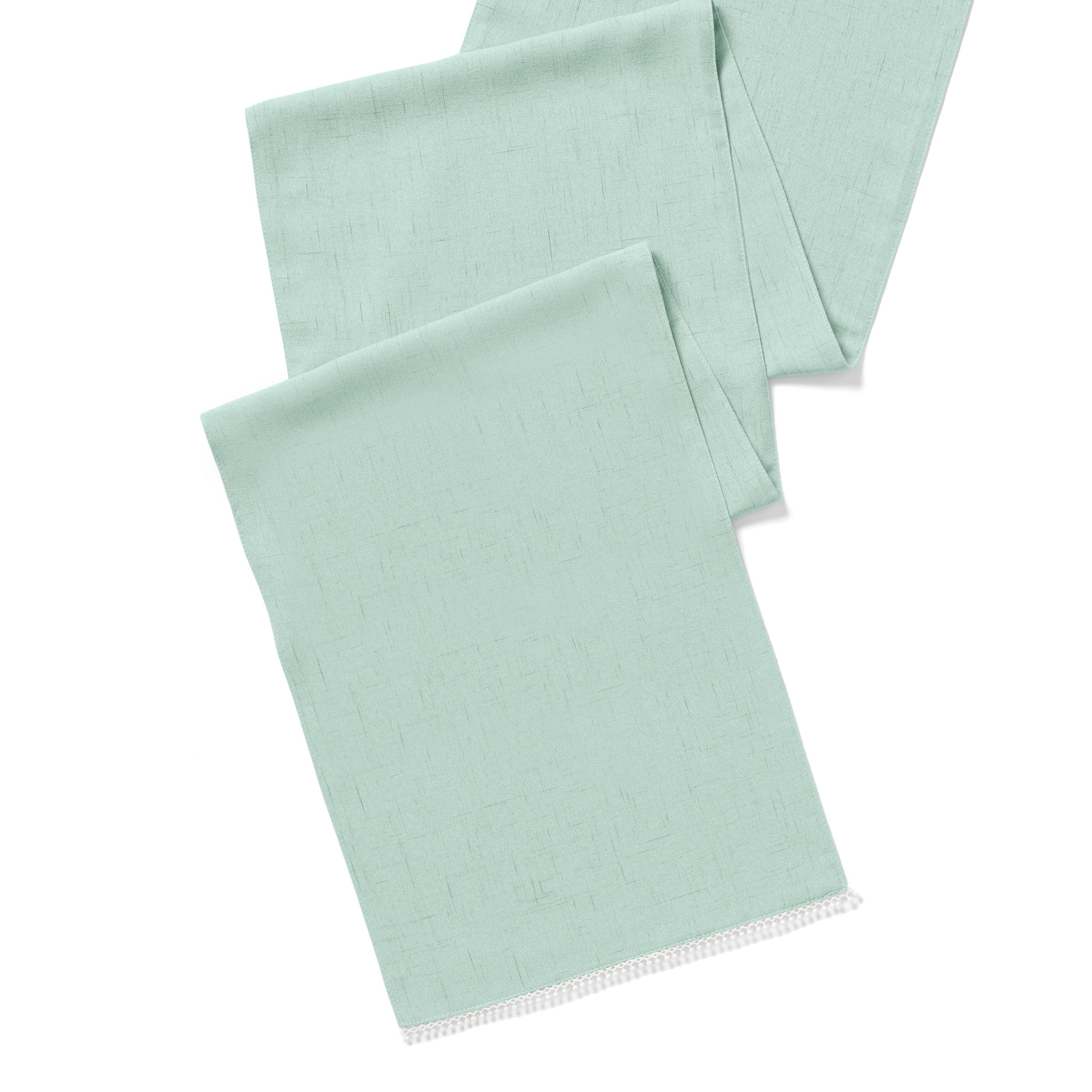 Lenox Heritage Lenox Heritage French Perle Solid Ice Blue 14x90 Table Runner - Image 2