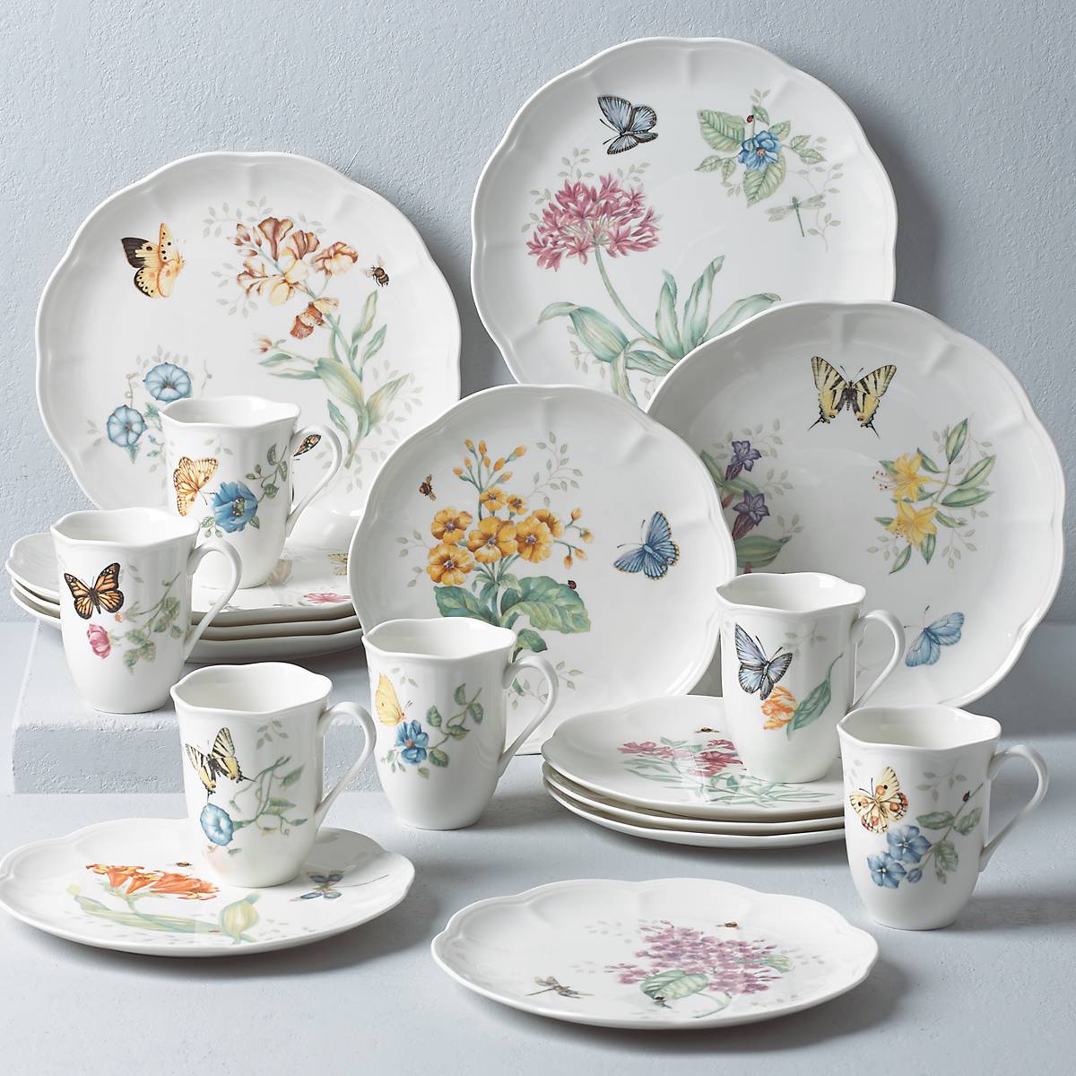 Lenox Heritage Lenox Heritage Butterfly Meadow 18-Piece Dinnerware Set - Image 8